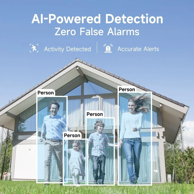 Alt view image 3 of 5 - ARENTI 5MP PoE IP Camera Outdoor, Bullet Surveillance Cameras for Home Security with Human/Vehicle Detection, Full Color Night Vision, Two Way Talk, App Control