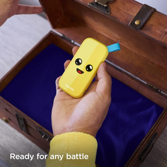 Alt view image 2 of 5 - Sandisk 1TB Portable SSD, Up to 800MB/s Read Speeds, Fortnite Peely Edition