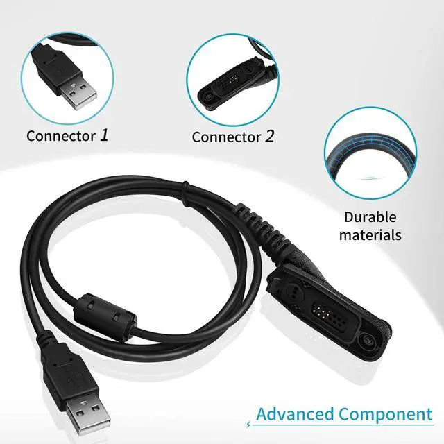 Alt view image 3 of 5 - Kokorasa for Motorola XPR7550 PMKN4012 PMKN4012B Programming Cable for Motorola XPR6350 XPR6550 XPR7350E XPR7550E APX6000 APX6000XE APX7000 APX7000XE XPR7580 Radi