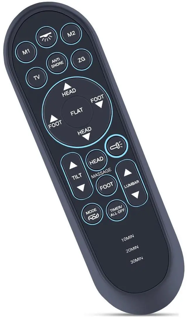 Main image of ZWP Replacement Remote Control fit for iDealBed S4 Nebula Luxury Hybrid Mattress + 7i, 4iT Custom Adjustable Bed System 7iKD S4-7i-SS