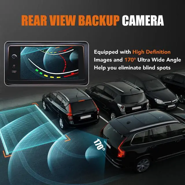 Alt view image 4 of 5 - Rear View Backup Camera Compatible with Cadillac SRX 2010-2015, GMC Terrain 2014-2017, Chevy Equinox 2014 2015, Chevy Trax 2013-2019, Buick Encore 2013-2021 Parking Assist Reverse Camera OE# 22868129