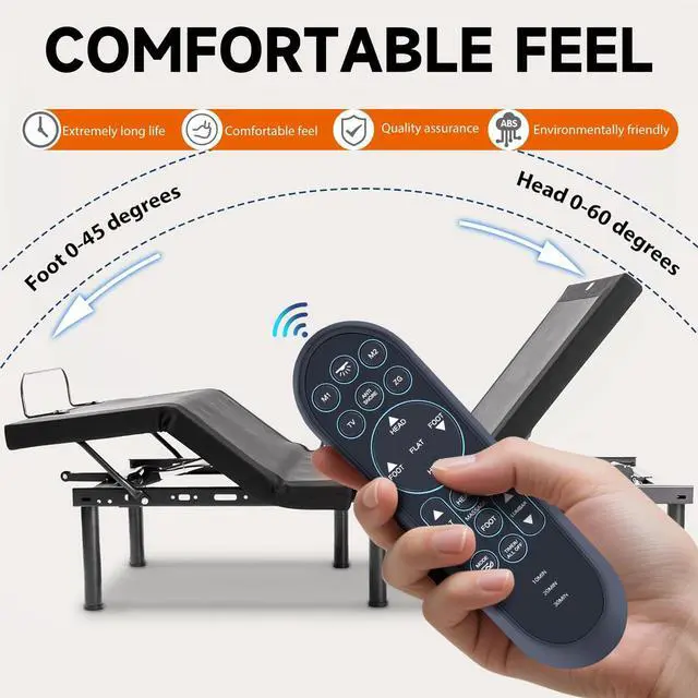Alt view image 2 of 5 - ZWP Replacement Remote Control fit for iDealBed S4 Nebula Luxury Hybrid Mattress + 7i, 4iT Custom Adjustable Bed System 7iKD S4-7i-SS
