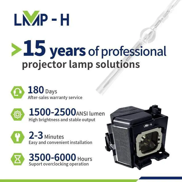 Alt view image 3 of 5 - LMP-H LMP-H220 Replacement Projector Lamp with Housing Compatible with for Sony VPL SX630 SX631 SW620 SW630 SW631 VW260ES VW270ES VW285ES VW290ES VW295ES VW315N VW320ES VW360ES VW360ES VW385ES