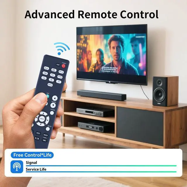 Alt view image 2 of 4 - HZIME New Replacement RC-1254 Remote Control Compatible for Denon Ultra Home Theater AV Receiver AVR-S570BT