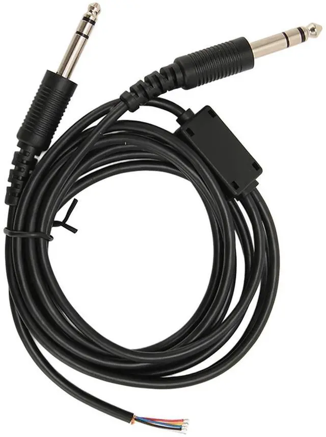 Main image of JTLB Aviation Headset Replacement Cable for David Clark AVCOMM Dual GA Plug Aviation Headphone DIY Cable 6.6ft