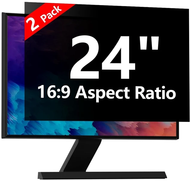 Main image of RedANGEL 2-Pack 24-Inch Computer Privacy Screen for 16:9 Monitor