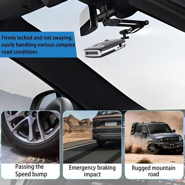 Alt view image 5 of 5 - xsaaczm Aluminum Rearview Mirror Radar Detector Mount for Escort Max/Max2/Max360