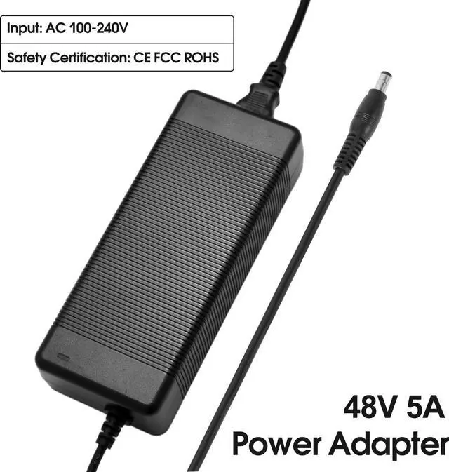 Alt view image 3 of 5 - DC48V5A 240W Power Supply, 48V5A Power Supply for Home Audio Bluetooth Stereo Receiver Amplifier Mini Hi-Fi Class D Integrated Amp Such, poe Switch.amplifiers