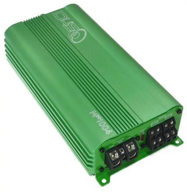 Main image of Down4Sound MM1004 Mini Maxx Green 700W RMS Mini 4-Channel Car Audio Amplifier