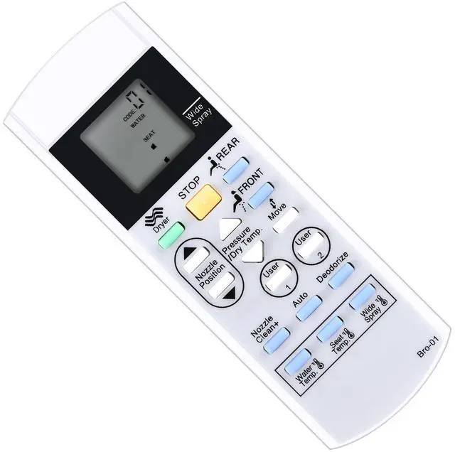 Main image of MOVHEIYL Replacement Remote Control for Brondell Bidet Toilet Seat Swash S1400 S1200 S1000 S900 S300 CL825 JIX-5S 1525 SELE9 XI056 AEIS-O5 YUNLL09 NI-956 NI-929