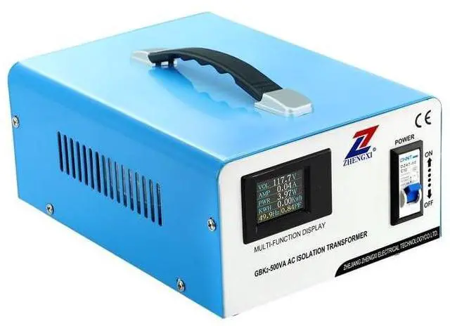 Main image of ZHENGXI Isolation Transformer 120V to 120V, 500W Audio Voltage Converter, HD Display, No Niose, 2 Output Sockets