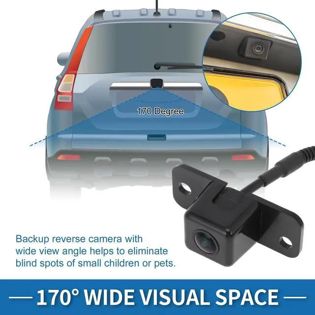 Alt view image 3 of 5 - INFINAUTO Rear View Camera for Chevrolet Avalanche for Cadillac Escalade EXT 2007 2008 Park Assist Backup Reverse Camera Replace No.15862575/15173618/GM1960120