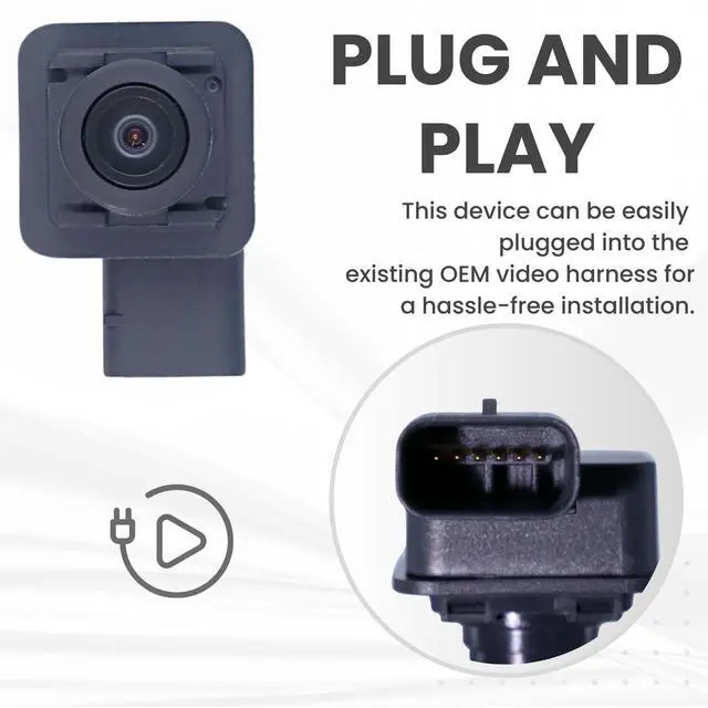 Alt view image 4 of 5 - Backup Camera Replaces for 2018 2019 2020 Ford F150 Crew/Extended/Regular CAB OE Part # JL3Z19G490C JL3T19G490BD