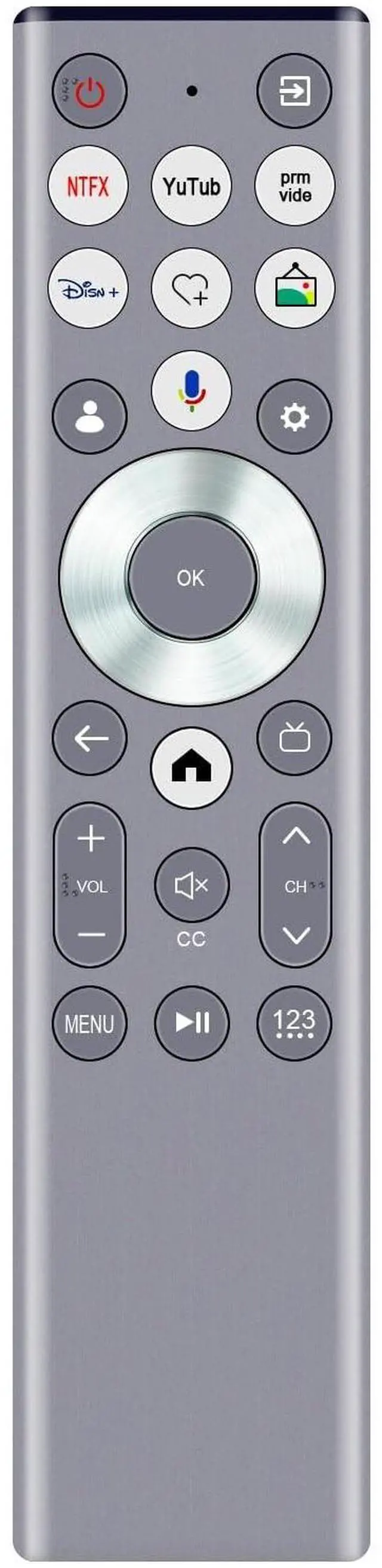 Main image of ERF6G80H Voice Replaced Remote Control -ALLIMITY- Fit for Hisense Vision HDR Smart TV 2024 Model S7N Canvas Series TV ERF6G80H Remote Control ERF6G80H 55S7N