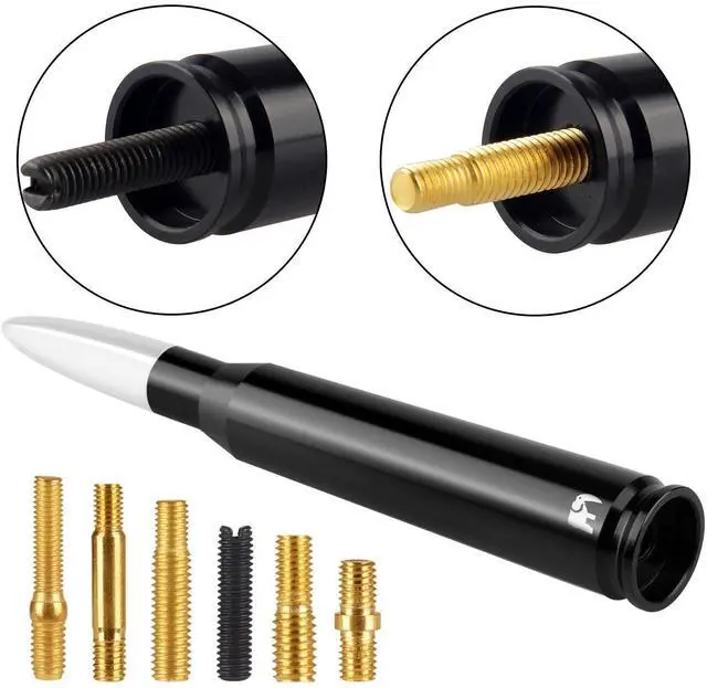 Alt view image 5 of 5 - ONE250 50 Cal Caliber Bullet Style Antenna, Compatible with Ford F-Series (F-150 F-250 F-350 Super Duty Ford Raptor Ranger Trucks 1997-2024) - Designed for Optimized FM/AM Reception (White)