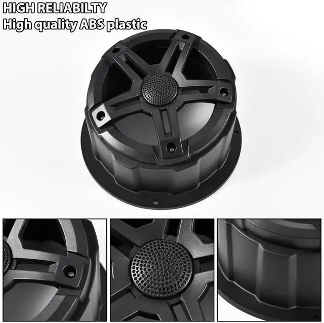 Alt view image 4 of 5 - SAUTVS UTV One Pair Roof Speakers Pods Waterproof Dustproof Universal 6.5" Overhead Speakers Panels Enclosures Holder for Can-Am/Polaris/Kawasaki/Honda/Yamaha Accessories