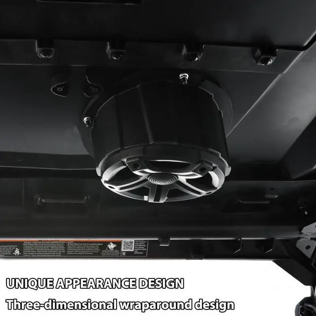 Alt view image 5 of 5 - SAUTVS UTV One Pair Roof Speakers Pods Waterproof Dustproof Universal 6.5" Overhead Speakers Panels Enclosures Holder for Can-Am/Polaris/Kawasaki/Honda/Yamaha Accessories