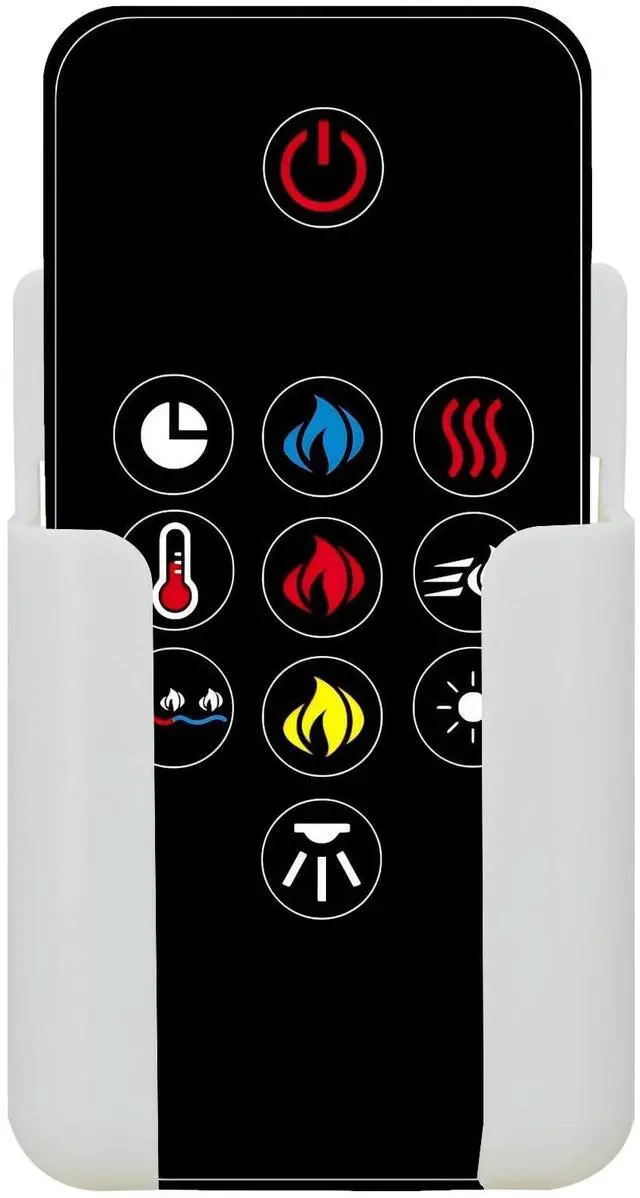 Main image of Replacement Remote Control for Napoleon Electric Fireplace W190-0136-SER NEFVC32H NEFVC38H NEFB50H-SV NEFB60H-SV NEFP32-5019W,with Wall Mounting Bracket