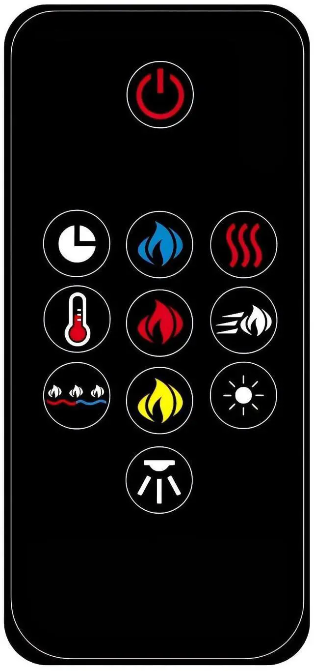 Alt view image 4 of 5 - Replacement Remote Control for Napoleon Electric Fireplace W190-0136-SER NEFVC32H NEFVC38H NEFB50H-SV NEFB60H-SV NEFP32-5019W,with Wall Mounting Bracket