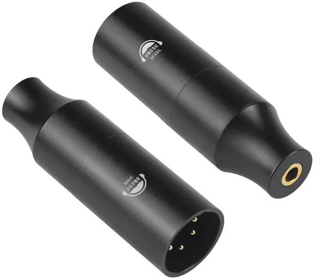 Main image of okcsc 3FXLR XLR 4-Pin Male to 3.5mm Female Balanced Headphone Adapter, 24K Gold-Plated Contacts, Aluminum Alloy Casing, for Headphones, Speakers, Amplifiers, Guitars and More XLR 4-Pin Devices, 1pcs