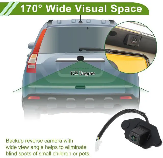 Alt view image 3 of 5 - ACROPIX Car Park Assist Camera Rear View Backup Reverse Camera for Nissan Qashqai 2008-2015 No.28442EY00A