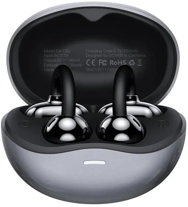 Main image of Clip on Ear Headphones OWS Hanging Earphones Ear Clip Wireless Earbuds AI Translation Earbuds Real Time,165 Language Translator Earbuds for Travel Learning Suitable for Small Ears and Eyeglass