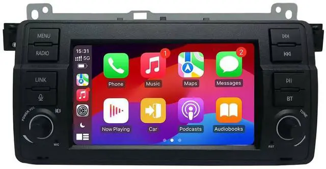 Main image of pancdesfuy 7 inch HD Touch Screen Car Stereo for BMW E46 3 Series 1999-2004 with Wireless Apple CarPlay Android Auto FM/AM Bluetooth Mirror Link SWC DSP High Sound Quality Radio