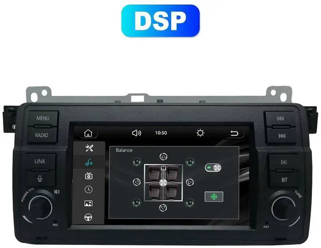 Alt view image 3 of 5 - pancdesfuy 7 inch HD Touch Screen Car Stereo for BMW E46 3 Series 1999-2004 with Wireless Apple CarPlay Android Auto FM/AM Bluetooth Mirror Link SWC DSP High Sound Quality Radio