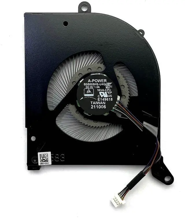 Alt view image 3 of 5 - New CPU+GPU Cooling Fan for MSI Stealth GS66 WS66 11UG 11UE 11UH 11UMT 11UKT MS-16V4, P/N: BS5005HS-U4Q(16V4-CPU) BS5005HS-U3J(16V4-G-CW), only fit for Intel 11th Gen CPU Version