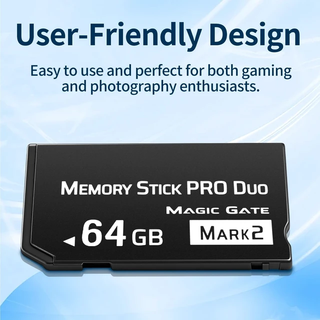 Alt view image 3 of 5 - Original 64GB(Mark 2) High Speed Memory Stick Pro-HG Duo for Gig Digital Camera PSP 1000 2000 3000