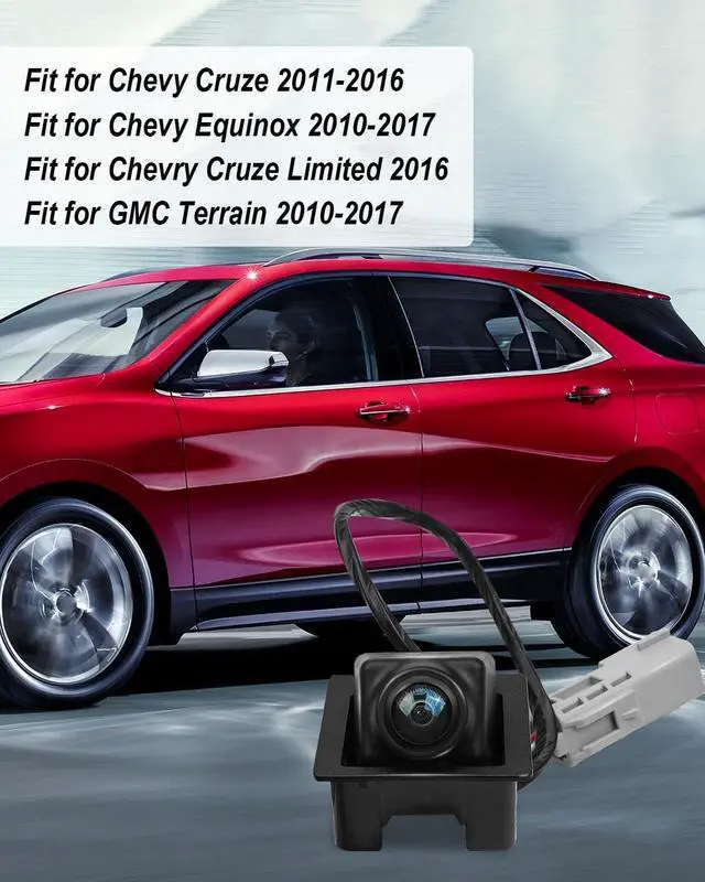 Alt view image 5 of 5 - 95407397 Rear View Backup Camera Fit for Chevy Cruze 2011-2016 Chevy Equinox 2010-2017 GMC Terrain 2010-2017 Park Assist Camera Replace 20903513 22913698
