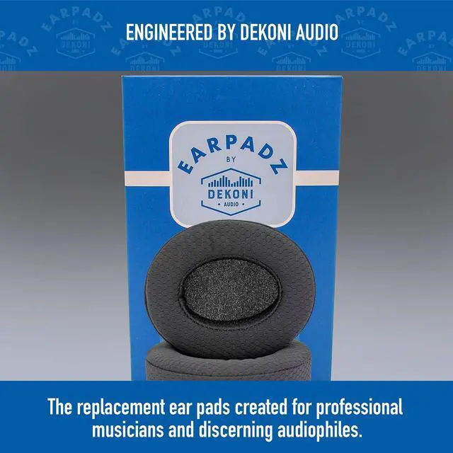 Alt view image 5 of 5 - Earpadz Replacement for Sennheiser HD25 Ear Pads, Jerzee Earpadz by Dekoni, Soft Knit Replacement Headphone Cushions, Heat Activated Memory Foam, Proper Fit, Comfort and Sound Isolation, 1 Pair