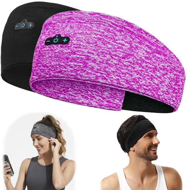 Main image of BORAYDA 2-Pack Bluetooth Headband, Bluetooth 5.4 Sleeping Headphones,18 Hours Play Time,HD Stereo, Built-in Microphone, Workout, Running, Sports, Men/Women Giftv