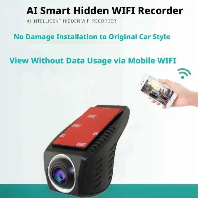 Alt view image 2 of 5 - S10 4K+4K Hidden Dash Cam with 64GB High-Speed Memory Card. Dual Recording for Both Front and Rear Views captures Everything on the Road. Features 24-Hour Parking Monitoring, Easy Installation.
