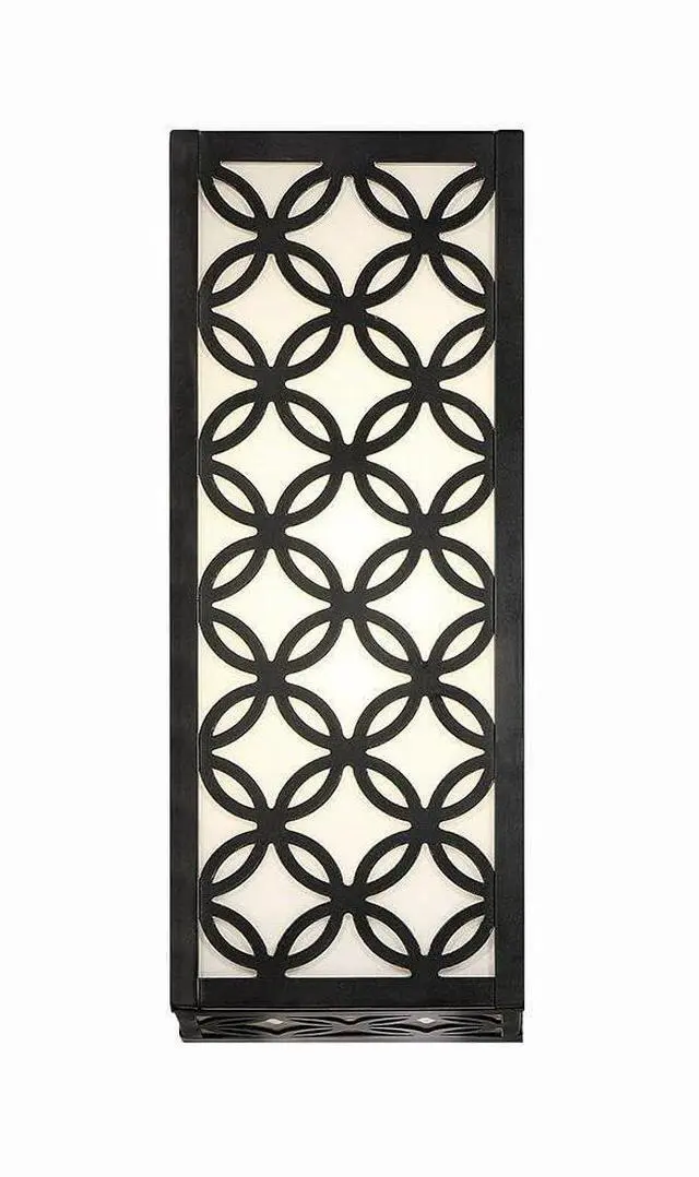 Main image of Eurofase Inc. 42698-012 Clover 1 Light 13 inch Black Outdoor LED Wall Sconce