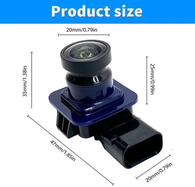 Alt view image 3 of 5 - wzruiqipei Rear View Back Up Camera Compatible with Ford Focus 2012 2013 2014 2015 Reverse Park Assist Backup Camera