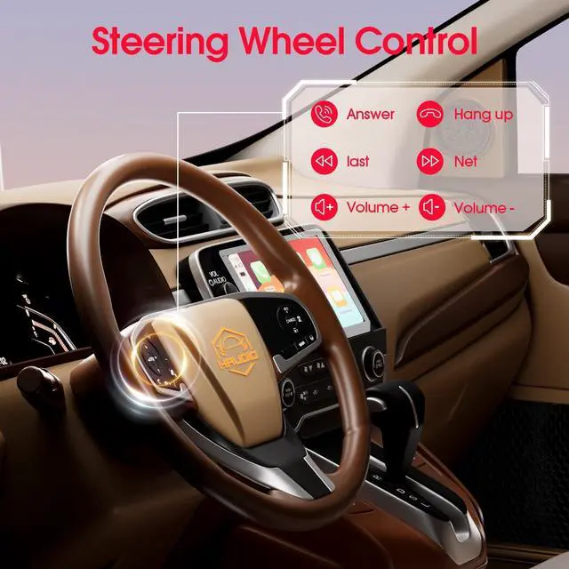 Alt view image 5 of 5 - Haudio 10.1 Inch Car Stereo Double Din Radio Touchscreen with Backup Camera, Car Audio Support Wireless Apple CarPlay and Wireless Android Auto,Mirror Link,AUX,FM/AM^^Double din car Radi
