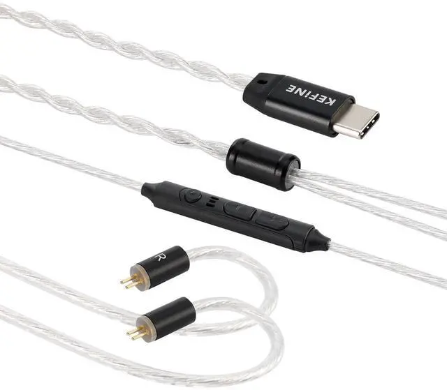 Alt view image 3 of 5 - syeindunce Kefine Klean 10mm DLC Diaphgram Dynamic Driver Earphones, 1DD in-Ear Monitor Headphones, HiFi Wired IEM Earbuds with Dual Interchangeable Nozzles Detachable 0.78 2Pin Design (Type-C, Mic)