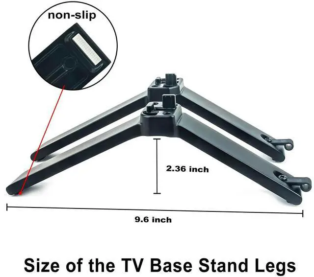 Alt view image 2 of 5 - VINABTY TV Base TV Stand Legs Replacement fit for Toshiba 4K Smart TV 50C350LU 55C350LU 50C350U 50C350LK 55C350LP 55C350LK 50C350LP 55C350LS 50C350LS 55C350LE 55U69GEVS 50C450KE