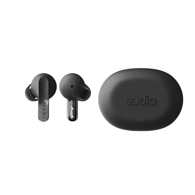 Alt view image 2 of 5 - Sudio N3 Pro Wireless Earbuds Active Noise Cancelling (ANC), 30-Hour Playtime, Sweat & Splashproof, Eco-Friendly Design with Recycled Materials, Comfortable Fit, Premium Metallic Finish (Black