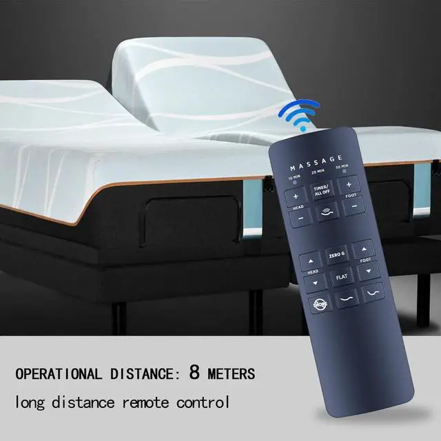 Alt view image 3 of 5 - RYQIF RF258C Replacement Remote Control for Beautyrest SmartMotion 3.0 Adjustable Bed Base RF258C JLDK.28.01.02