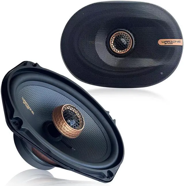 Main image of Warzone 2X WZ69PTi 6x9-Inch Super Coaxial Speaker Pair, 4 Ohm, 650W Max, 200W RMS, 92dB Sensitivity, Ferrite Woofer & PEI Dome Tweeter for Pro Car Audio