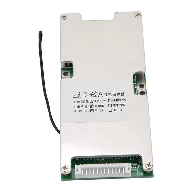 Alt view image 2 of 5 - EVTSCAN Lithium Battery Protection Board 13S 45A Lithium Battery Protection BMS PCB Board with Balance Charge
