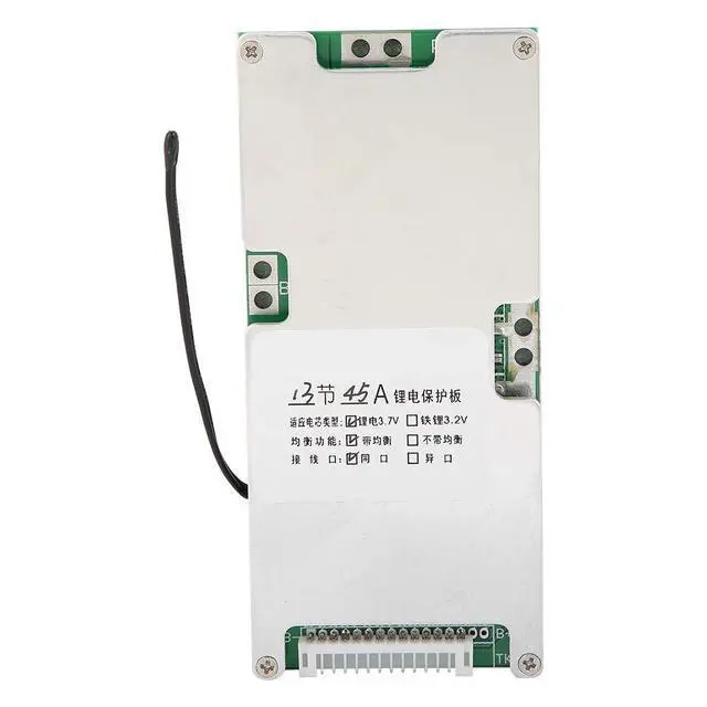 Alt view image 4 of 5 - EVTSCAN Lithium Battery Protection Board 13S 45A Lithium Battery Protection BMS PCB Board with Balance Charge