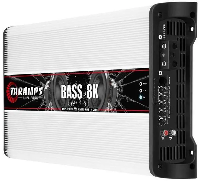 Alt view image 3 of 5 - Taramps Bass 8k 1 Ohm Monoblock Amplifier 8000 Watts Rms 1 Channel Powerful Full Range Great for Sub/Bass RCA Input Subsonic Filter, Car Audio Class D
