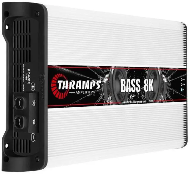 Alt view image 2 of 5 - Taramps Bass 8k 1 Ohm Monoblock Amplifier 8000 Watts Rms 1 Channel Powerful Full Range Great for Sub/Bass RCA Input Subsonic Filter, Car Audio Class D