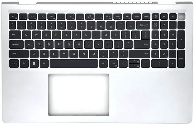Main image of Jxjslp Replacement Upper Case Palmrest for Dell Inspiron 15 3510 3511 3515 3520 3521 3525 Series Laptop Top Cover Non-Backlit Keyboard 0HM1XV HM1XV