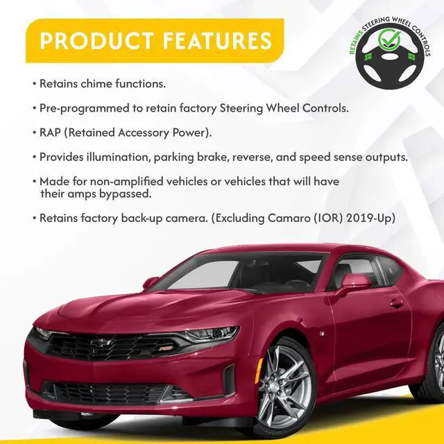 Alt view image 2 of 4 - CRUX ^^ SWRGM-49R ^^ Radio Replacement Interface with Steering Wheel Control Retention for GM IOR Vehicles 2019 Up