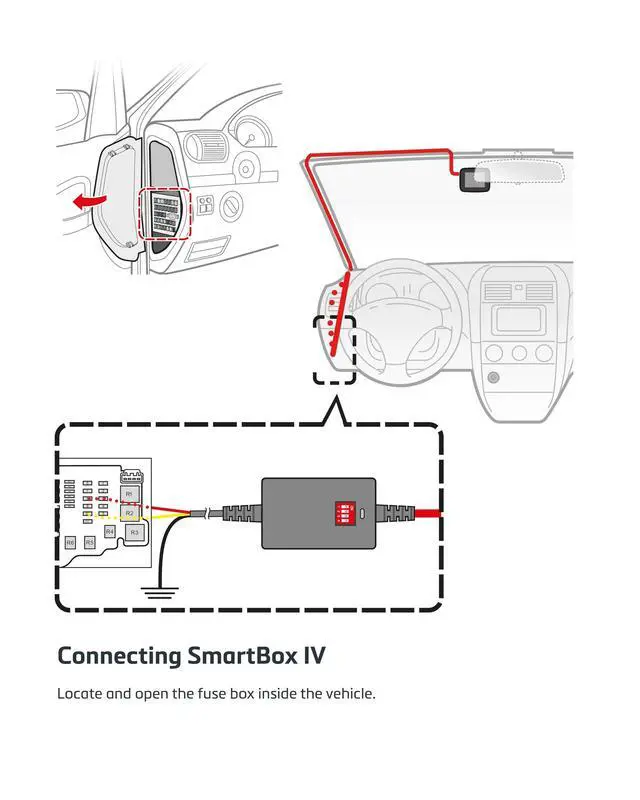 Alt view image 4 of 4 - MAGELLAN MiVue SmartBox IV Hardwire Kit for Dash Cams, 24/7 Parking Surveillance Cable with Low Voltage Protection, Compatible with Magellan MiVue DR Series
