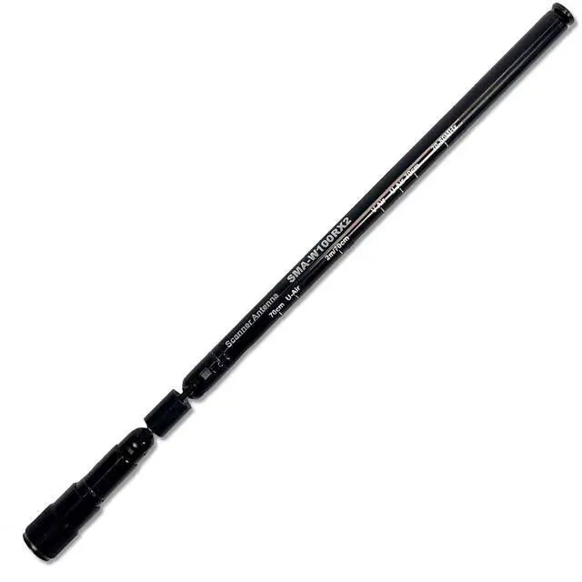 Main image of Comet SMA-W100RX2 Telescopic Handheld Antenna 2M/70cm Dual-Band Portable Ham Radio Antenna Flexible Stainless Steel Whip for Maximum Signal